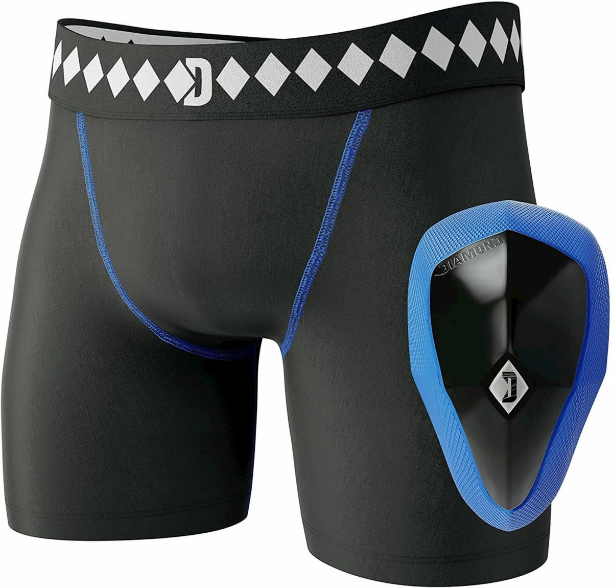 Diamond MMA BJJ Athletic Cup Groin Protector & Compression Shorts System