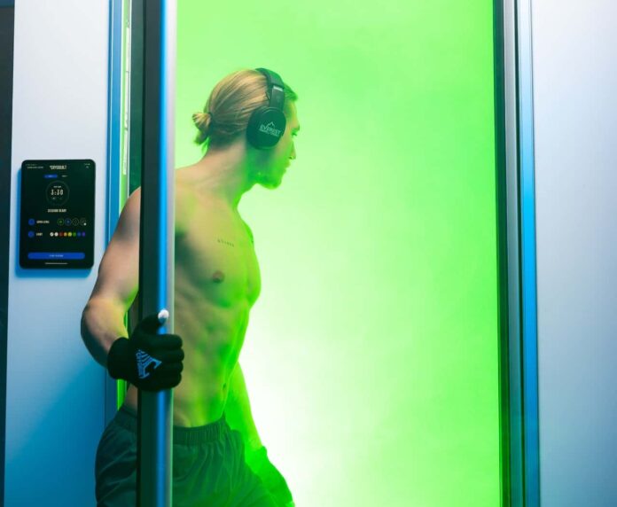 Man entering Cryotherapy session